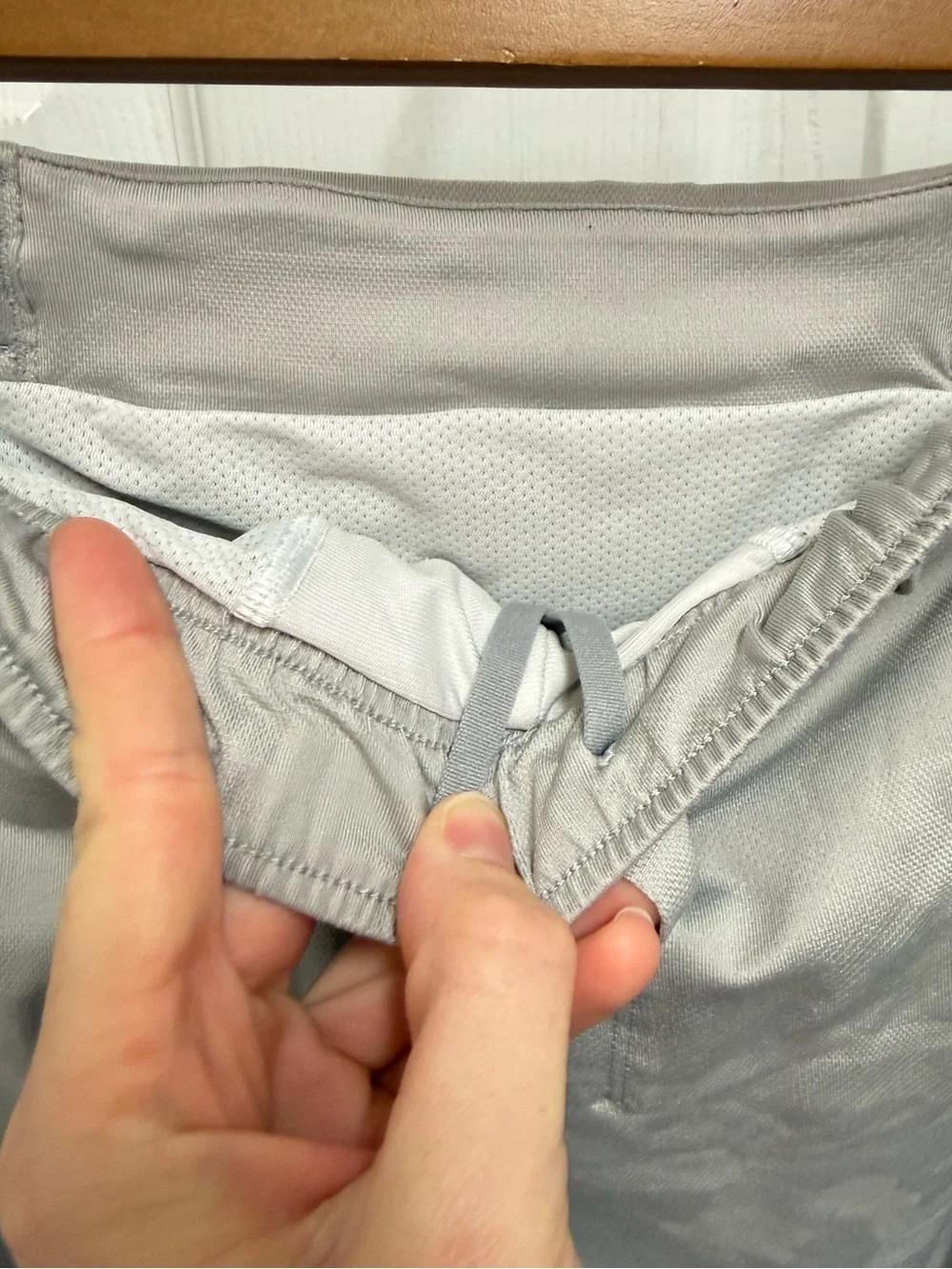 Lululemon Light Gray Camo Athletic Shorts